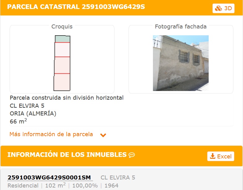 Se vende vivienda en calle Elvira, Oria,&nbsp;Almería